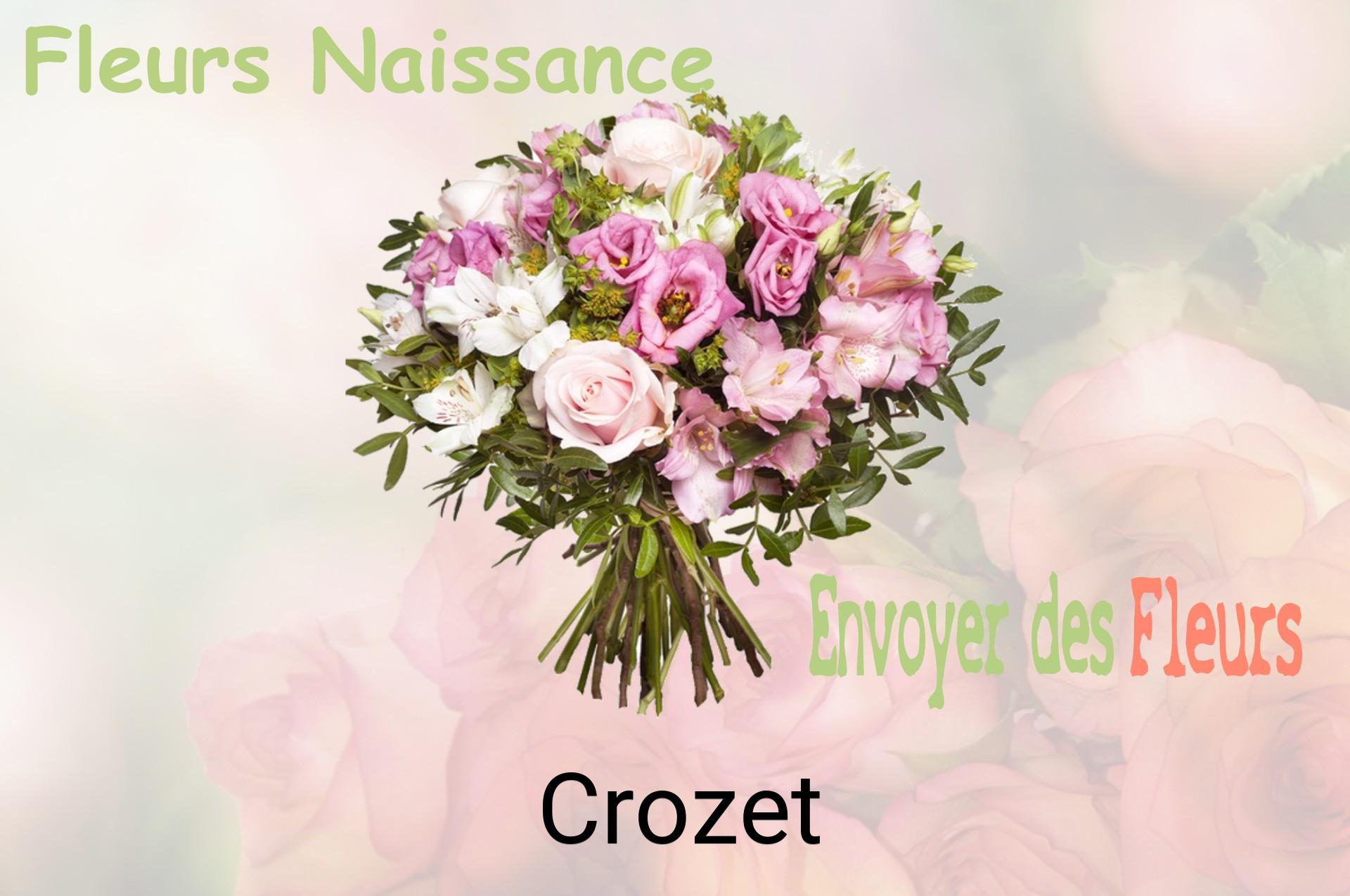 Bouquet de fleurs de naissance livré à Crozet
